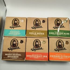 Dr. Squatch Men's Natural Soap 6-Bar Variety Pack